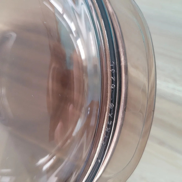 Vintage Pyrex Corning Amber  Clear number 20 1.5 L round casserole w lid NY USA - Picture 3 of 6